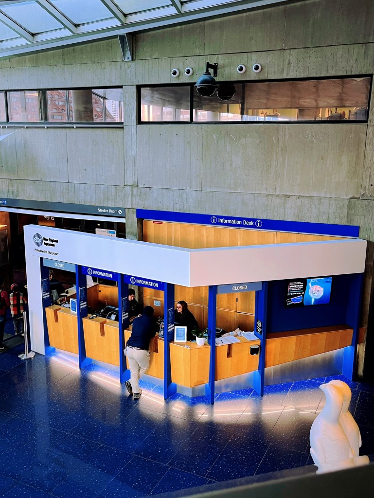 波士頓新英格蘭水族館是1969年就設立在波士頓港灣的建築物，水族館裡有著三層樓高的室內水族箱，在設計的巧思上非常用心。到波士頓旅遊行程規劃、想找親子友善景點或是情侶約會都非常適合！