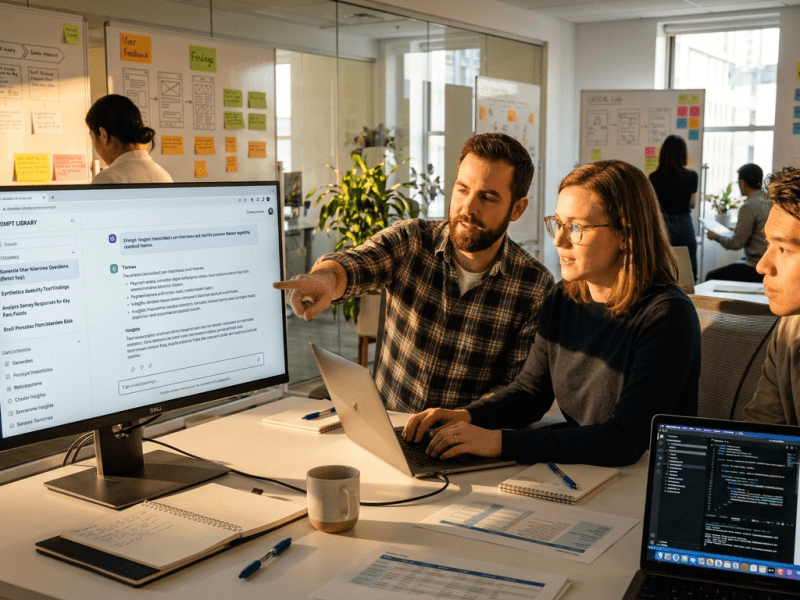 UX Research AI Guide 2026：如何用 ChatGPT、Claude 與免費 AI 工具完成 UX Research（附 Prompt&nbsp;Library）